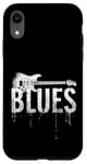 Coque pour iPhone XR Musique Blues pour guitare électrique vieilli