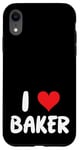 iPhone XR I Love Baker - Heart Case