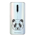 Coque OPPO RENO 2Z panda noir geo personnalisee