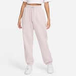 Nike Sweatpants Phoenix Fleece Oversized - Rosa/vit Dam, storlek Large