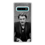 THEKLIPS® - Coque Galaxy S10 Plus - Johnny Hallyday