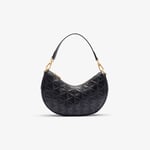 Lacoste Sac lune Maheki en cuir embossé Taille Taille unique Noir