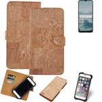 FOR Nokia G20 SMARTPHONE CASE COVER WALLETCASE CORK