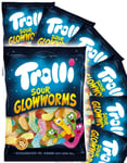 24 stk Trolli Sour Glowworms - Sur Vingummi - Hel Eske