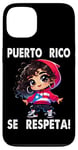 Coque pour iPhone 13 Puerto Rico Se Respeta Boricua Drapeau Princesse Enfant