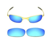 NEW POLARIZED CUSTOM ICE BLUE LENS FOR OAKLEY SQUARE WIRE 2.0 SUNGLASSES