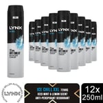 Lynx XXL Antiperspirant Deodorant Body Spray Ice Chill 72-Hour 250ml, 12Pack