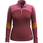 Smartwool Womens Cl Thermal Merino Base Layer CB 1/4 Zip (Rosa (CURRANT/GARDEN PINK) Small)