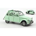 CITROEN 2CV 6 CLUB 1982 GREEN 1:18 Norev Auto Stradali Die Cast Modellino