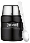 New Thermos King Food Flask 470 Ml Matt Black Stainless Steel 0.47L High Qualit