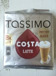 Tassimo Costa Latte 1 Pack - 8 Drinks Extra Large Cup Size 325ml T Disc Pods