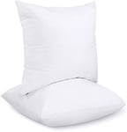 Utopia Bedding Coussins de Garnissage 55 x 55 cm (Lot de 2), Coussin à Recouvrir, Oreillers Intérieur, Rembourrage Coussins (Blanc)