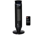 Ceramic Tower Indoor Space Heater w/ 42° Oscillation Remote Control 8Hrs Timer