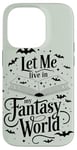 Coque pour iPhone 14 Pro Magical Fairies and Dragons Amoureux de livres