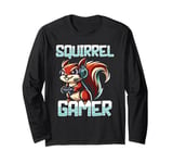 PC Squirrel Gamer Keyboard Video Computer Gaming Lovers Long Sleeve T-Shirt