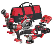 Milwaukee M18 FPP6F3-502B Verktygspaket Powerpack 18V (2x5,0ah)