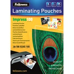 FELLOWES Laminating Pouches Impress 100 Micron - 100-pack - glanset - A5 - lamineringspunger