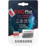 Samsung  Carte mmoire micro SD SDXC EVO Plus MBMC128HAEU Classe 10 U3 128 Go 100 MoS 4K Ultra HD[7929]