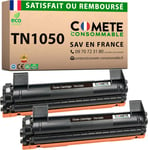 Comete, Marque Française - Tn1050-2 Toners Compatibles Avec Brother Tn-1050 - Pour Brother Mfc-1910W Mfc-1810 Dcp-1810W Dcp-1212W Dcp-1112W Hl-1210W H -1112W (2 Noir)[DYJ071786]