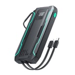 Joyroom Powerbank 10000mAh 22.5W med indbygget USB-C / Lightning-kabel - Sort