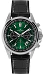 Jacques Lemans Men's Watch Chronograph Liverpool Black/Green Chrono 1-211