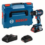 Bosch GSR 18V-90 C Skruvdragare med väska, 4,0 Ah-batterier och laddare