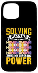 Coque pour iPhone 15 Résoudre Des Énigmes Est Mon Super Pouvoir Jeu Puzzler