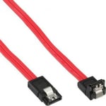 Cablexpert SATA III -kabel, 90°, 30 cm, röd