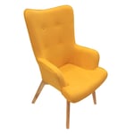 Fauteuil Design "Helsinki" 100cm Jaune