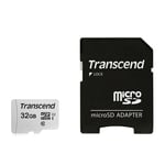 Transcend MicroSD kort med adapter - 32GB 32GB