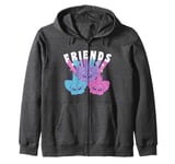 Furby Friends Cute Furblets Colorful Group Shot Zip Hoodie