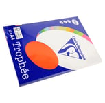 Clairefontaine Lot de 10 Ramettes 50 Feuilles Papier 160g A4 210x297 mm Certifié FSCRouge cardinal