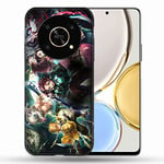 Coque pour Honor Magic 4 Lite Manga Demon Slayer Groupe