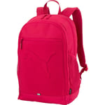 Puma Buzz Backpack Pink Gym Padded Zip Pocket Travel Training Reflective Bag