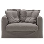 Verhoilu Le Grand Air Love Seat-sohvalle Pellava, Smokey Granite
