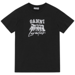 GANNI Puppy Love Relaxed T-shirt Svart