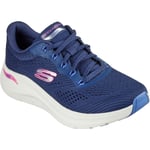 Skechers Womens Arch Fit 2.0 - Big League Trainers - Navy material_textile - Size UK 4