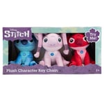 Disney Stitch Plush Keychain 3-Pack | Cute Lilo & Stitch Bag Accessories Gift