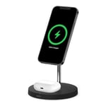 2-in-1 Qi Wireless Phone Charger Stand Dock with MagSafe For Apple iPhone UK