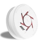 9V Battery Photoelectric Smoke Alarm With 10 Years Life Smoke Detector with Test Button 5 year battery 1 Pack