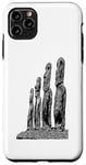 Coque pour iPhone 11 Pro Max Statue de Moai de l'île de Pâques Monolithe Mystery