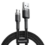 Baseus Cafule Micro-USB Kabel 2.4A 1m sort