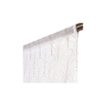 Paire de Vitrages 45 x 90 cm Passe Tringle Motif Contemporain Imprimé Art Déco Blanc Doré