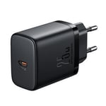 Nopea pieni USB-C 25W laturi, musta