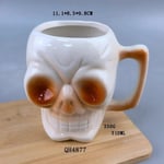 3D keraamiset mukit Creative Halloween Skull Cocktail Lasit Olutlasit Martini Lasit Juomamukit Funny Cup Kahvikuppi