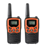 2Pcs Radio Talkie-Walkie Portable 22 Canaux Ensemble 10 Km Uhf 400-470 Mhz Double Bande éMetteur-RéCepteur de Communication Longue PortéE