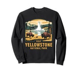 Visit Yellowstone National Park Scenic Wildlife Exploration Sweatshirt