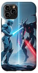 Coque pour iPhone 11 Pro Fantastique robot mignon combat de démons