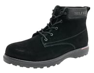 Tommy Hilfiger Bottes Homme Corporate Outdoor Suede Boot en Cuir, Noir (Black), 43