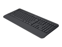 Logitech Signature K650 - Clavier - sans fil - Bluetooth 5.1 - QWERTZ - Suisse - graphite